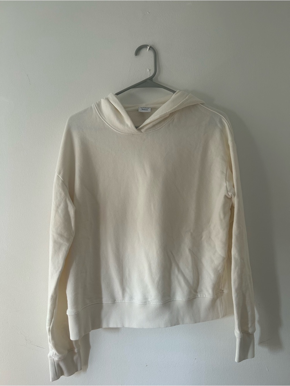 Organic Cotton Pickup Cream Hoodie Outdoor Voices